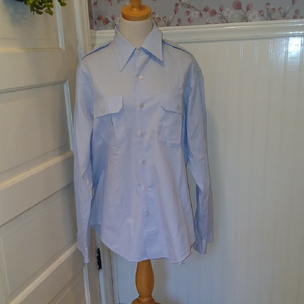 Classic Light Blue Men's Dress Shirt